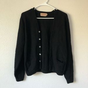 Vintage Pebble Beach Navy Blue Cardigan